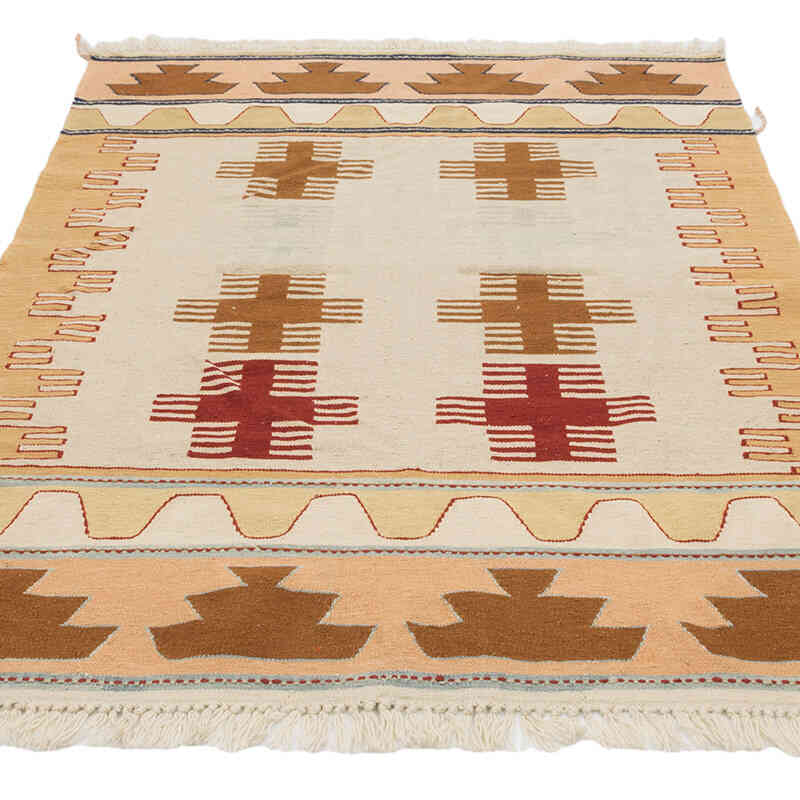 New Handwoven Turkish Kilim Rug - 3' 10" x 5' 10" (46" x 70") - K0081958