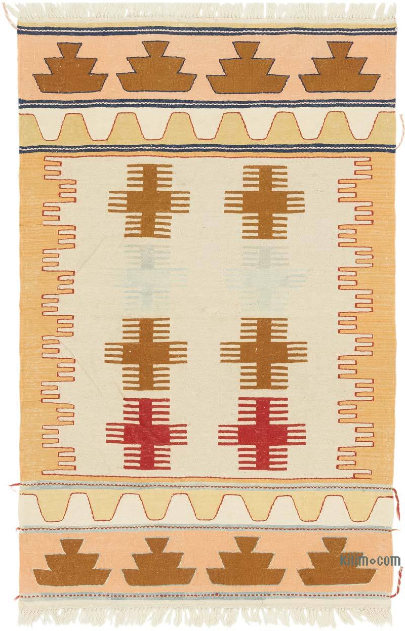 New Handwoven Turkish Kilim Rug - 3' 10" x 5' 10" (46" x 70") - K0081958