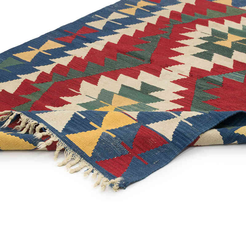 New Handwoven Turkish Kilim Rug - 3' 10" x 5' 7" (46" x 67") - K0081960