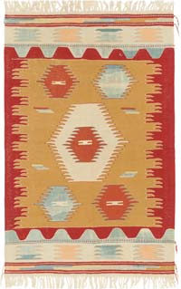 Yeni El Dokuma Türk Kilimi - 114 cm x 177 cm