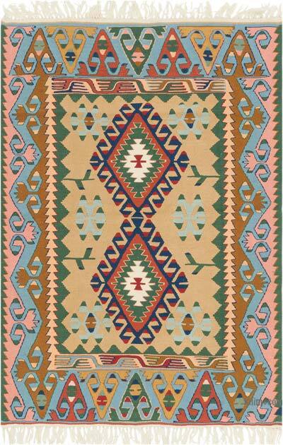 Yeni Kök Boya El Dokuma Kilim - 121 cm x 174 cm