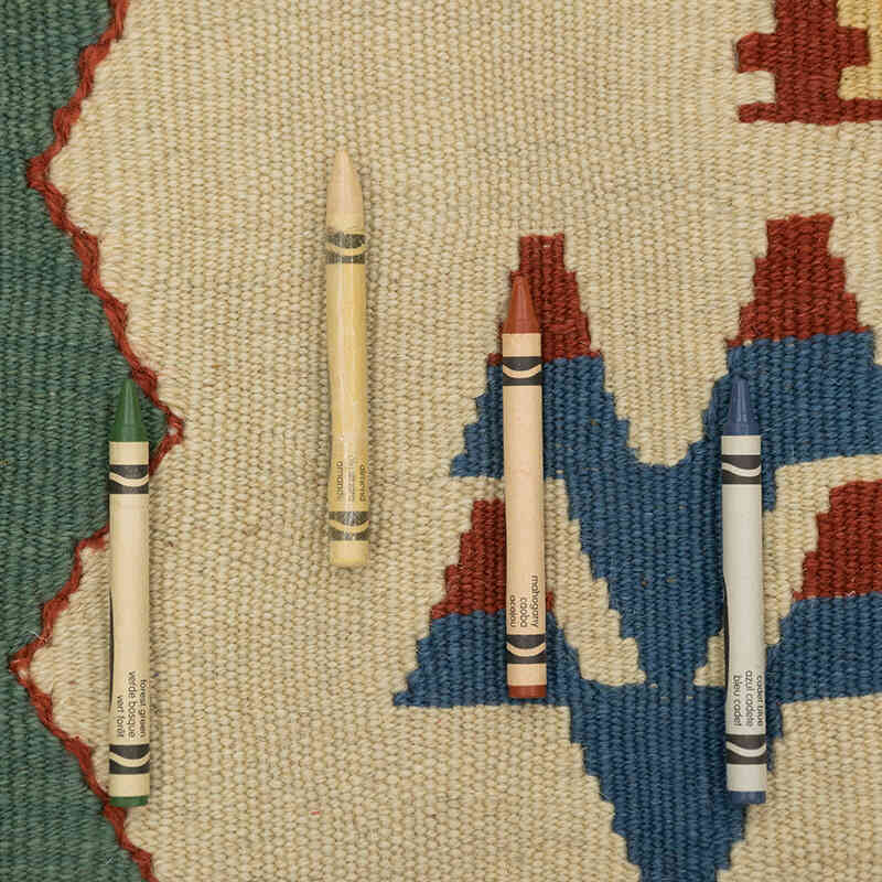 New Handwoven Turkish Kilim Rug - 3' 10" x 5' 7" (46" x 67") - K0081969
