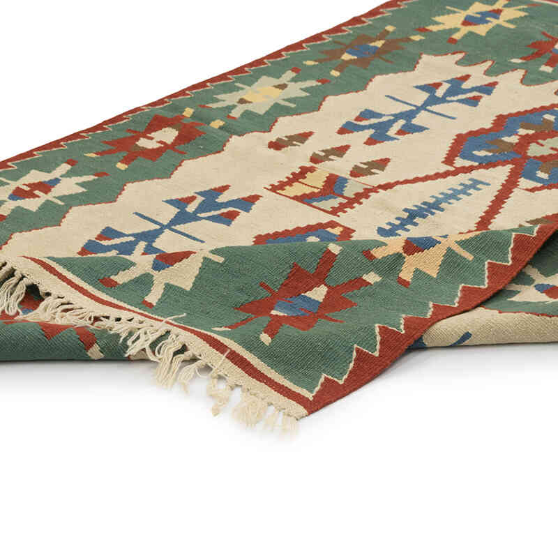 New Handwoven Turkish Kilim Rug - 3' 10" x 5' 7" (46" x 67") - K0081969
