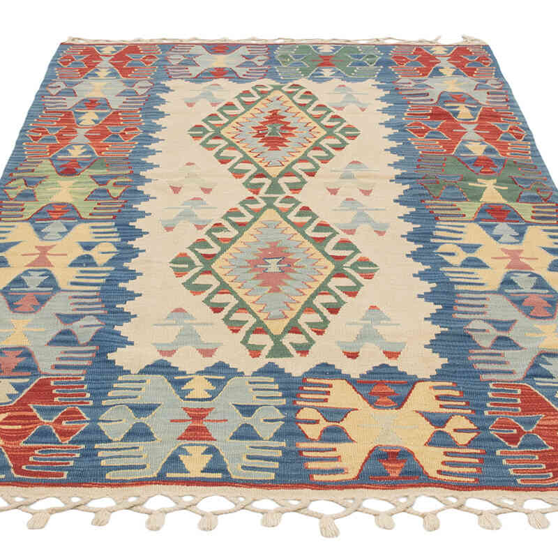 New Handwoven Turkish Kilim Rug - 3' 11" x 5' 11" (47" x 71") - K0081970