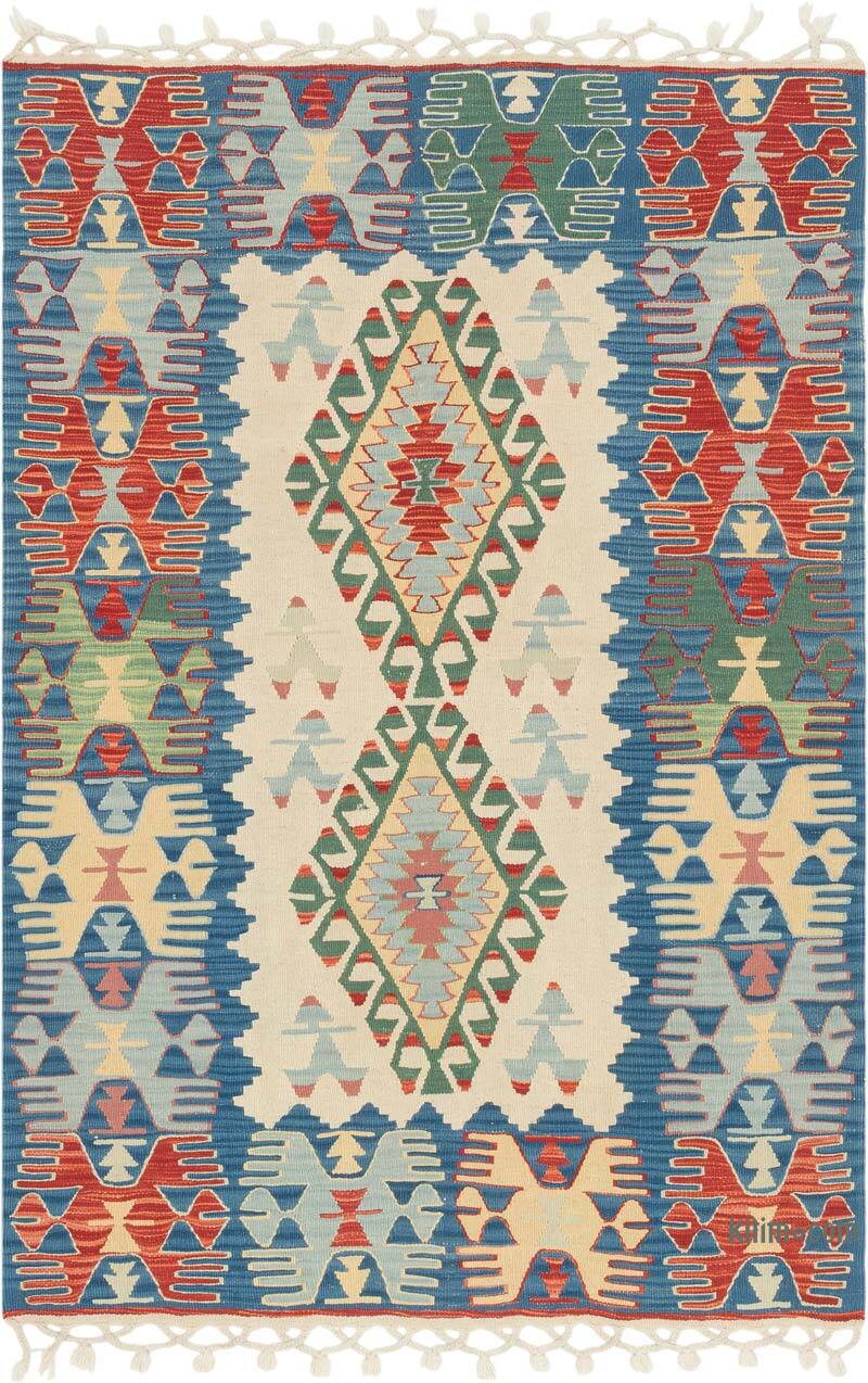 New Handwoven Turkish Kilim Rug - 3' 11" x 5' 11" (47" x 71") - K0081970
