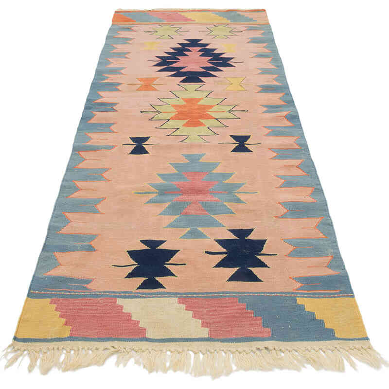 New Handwoven Turkish Kilim Rug - 2' 9" x 7' 9" (33" x 93") - K0081972
