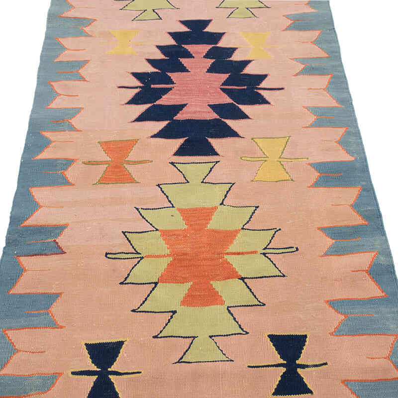 New Handwoven Turkish Kilim Rug - 2' 9" x 7' 9" (33" x 93") - K0081972