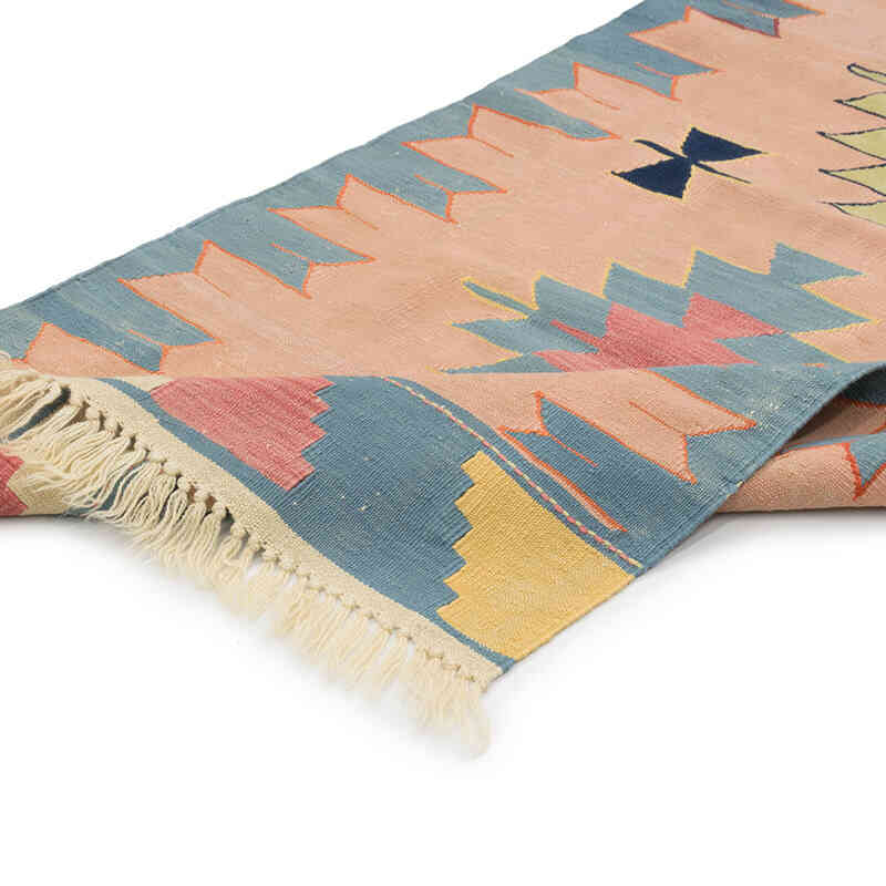 New Handwoven Turkish Kilim Rug - 2' 9" x 7' 9" (33" x 93") - K0081972