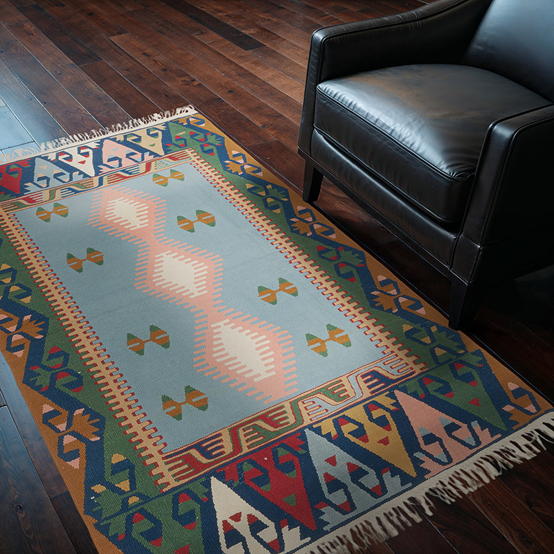 New Handwoven Turkish Kilim Rug - 4'  x 6'  (48" x 72") - K0081975