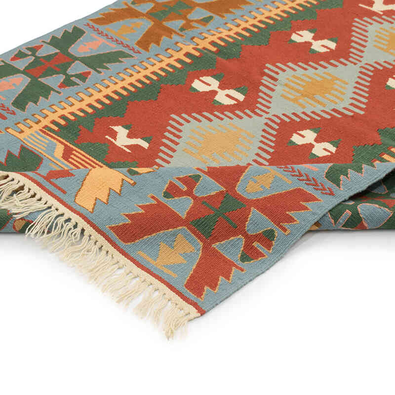New Handwoven Turkish Kilim Rug - 3' 8" x 5' 10" (44" x 70") - K0081976