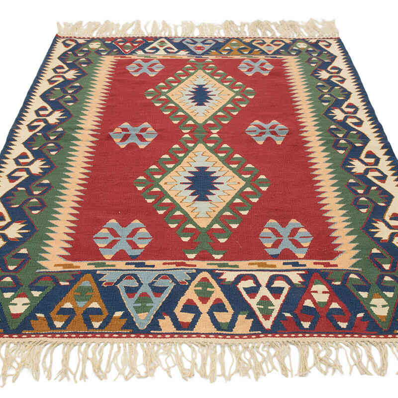 Nueva Alfombra Turca Kilim - 123 cm x 179 cm - K0081978