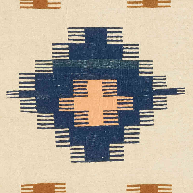 New Handwoven Turkish Kilim Rug - 3' 11" x 6'  (47" x 72") - K0081979