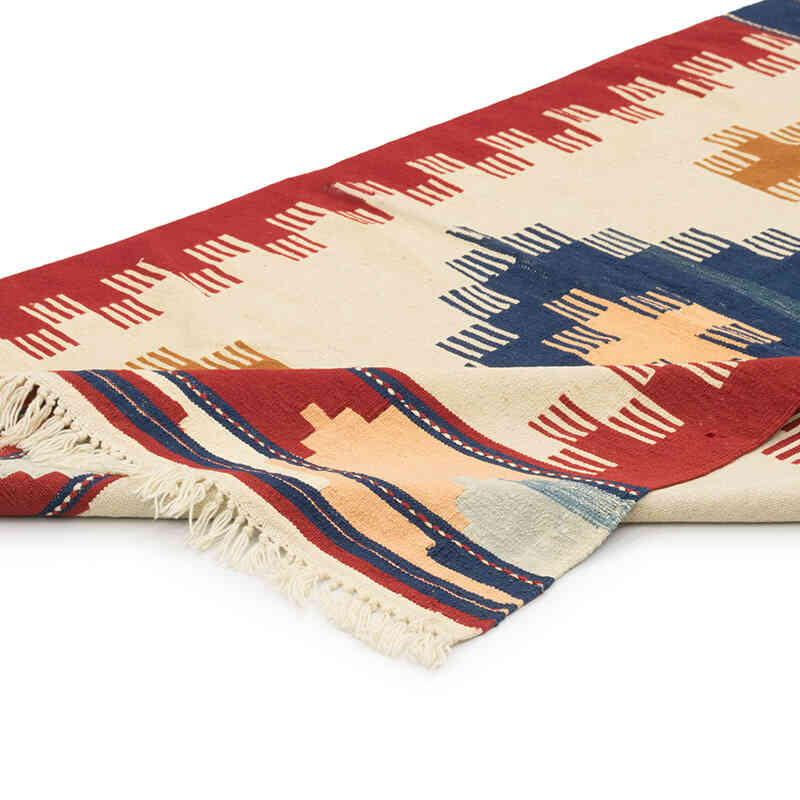 New Handwoven Turkish Kilim Rug - 3' 11" x 6'  (47" x 72") - K0081979