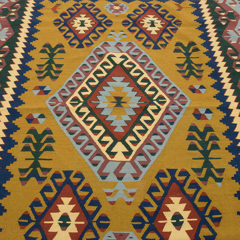 New Handwoven Turkish Kilim Rug - 4' 7" x 6' 7" (55" x 79") - K0081981