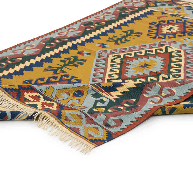 New Handwoven Turkish Kilim Rug - 4' 7" x 6' 7" (55" x 79") - K0081981