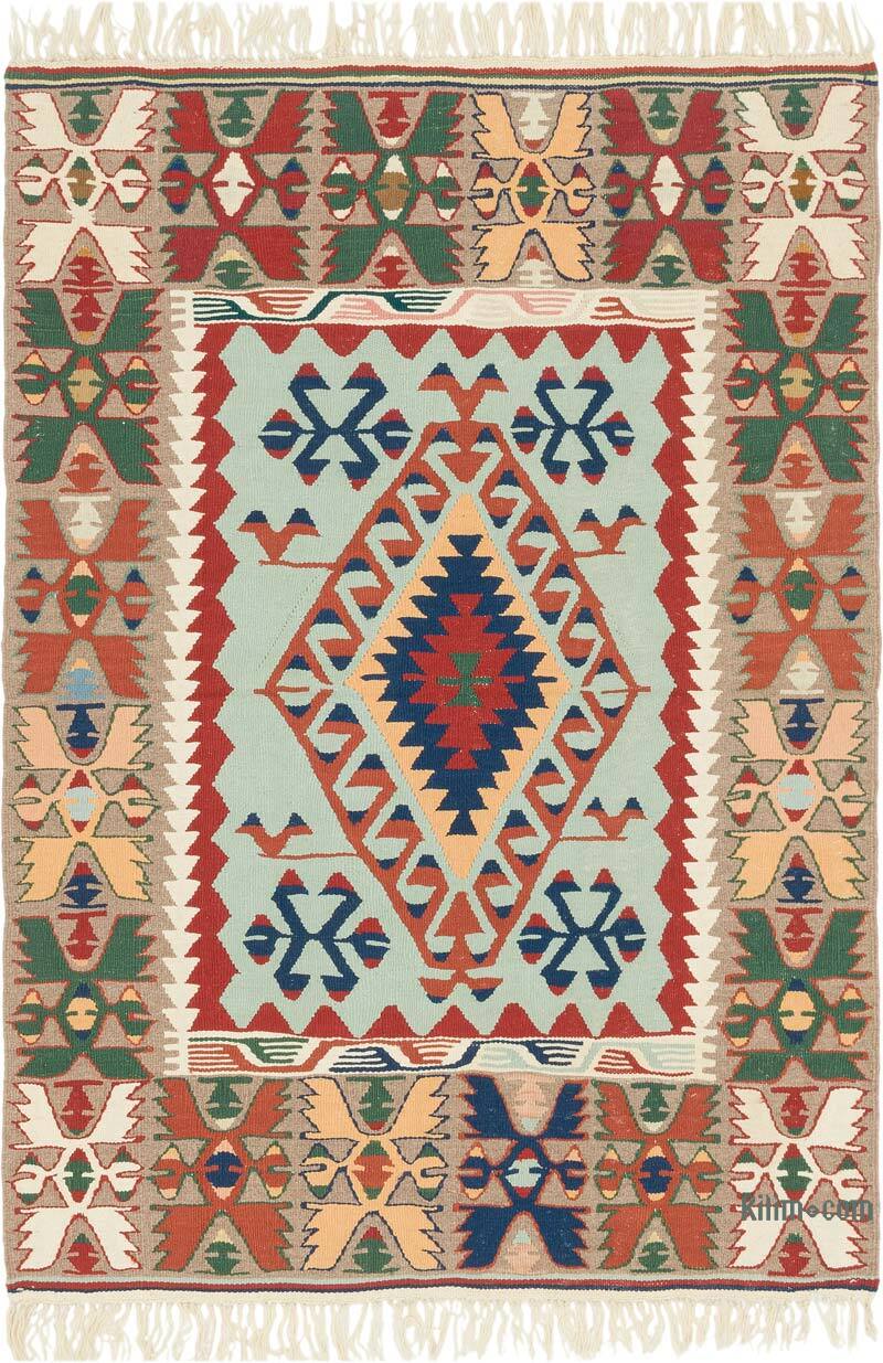New Handwoven Turkish Kilim Rug - 4'  x 5' 9" (48" x 69") - K0081985