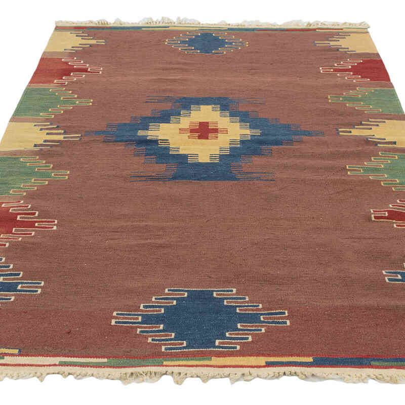 Nueva Alfombra Turca Kilim - 113 cm x 177 cm - K0081988