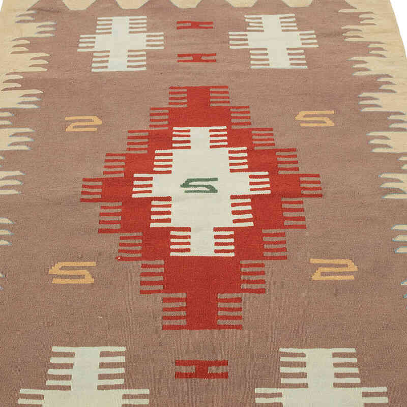 New Handwoven Turkish Kilim Rug - 3' 10" x 6' 3" (46" x 75") - K0081989