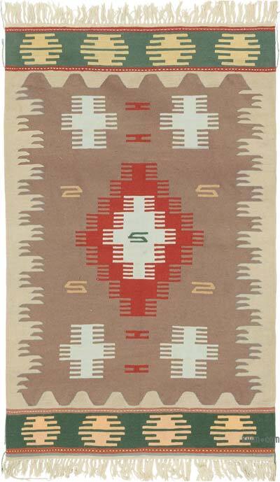 Yeni Kök Boya El Dokuma Kilim - 118 cm x 191 cm