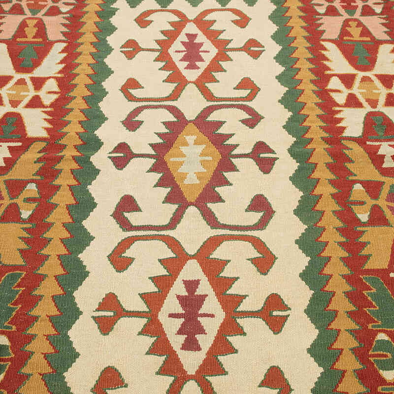 New Handwoven Turkish Kilim Rug - 4' 1" x 6' 5" (49" x 77") - K0081994