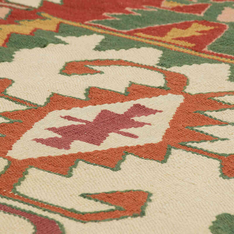New Handwoven Turkish Kilim Rug - 4' 1" x 6' 5" (49" x 77") - K0081994