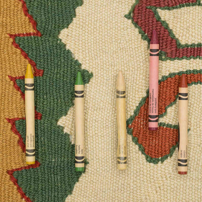 New Handwoven Turkish Kilim Rug - 4' 1" x 6' 5" (49" x 77") - K0081994
