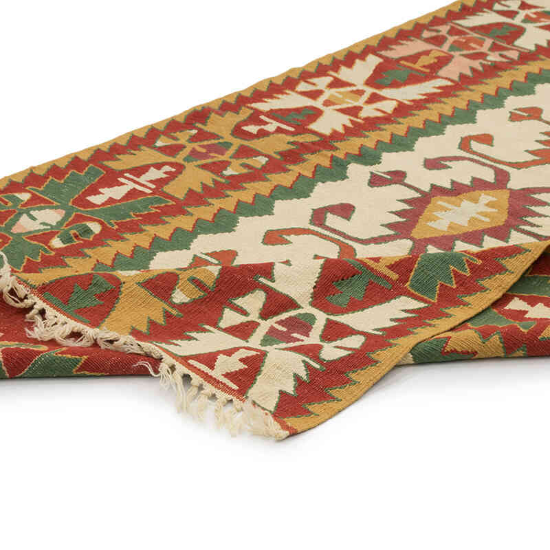 New Handwoven Turkish Kilim Rug - 4' 1" x 6' 5" (49" x 77") - K0081994