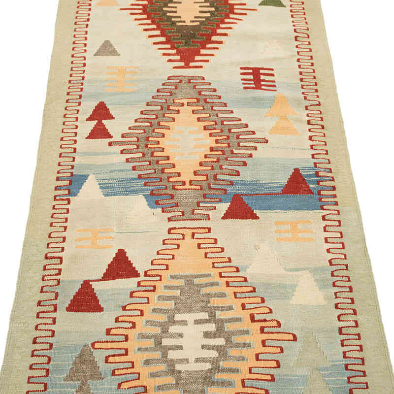 Nueva Alfombra Turca Kilim - 80 cm x 290 cm - K0081998