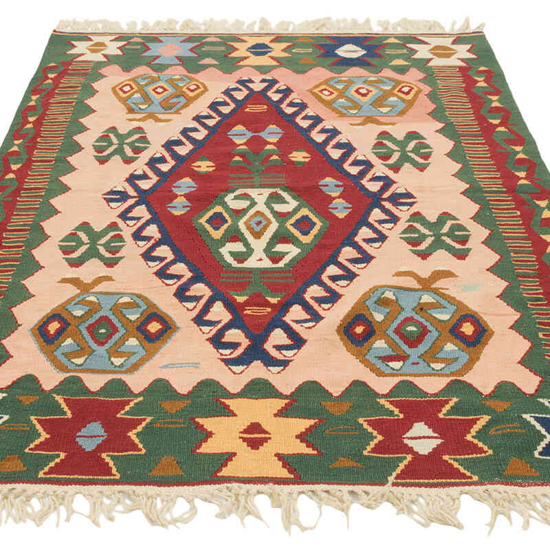 New Handwoven Turkish Kilim Rug - 3' 11" x 5' 6" (47" x 66") - K0081999