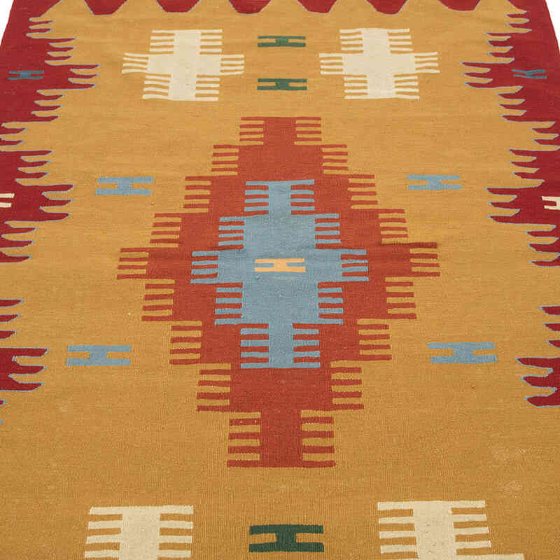 New Handwoven Turkish Kilim Rug - 3' 11" x 6' 3" (47" x 75") - K0082004
