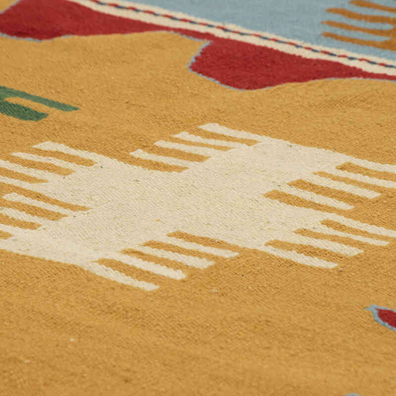 New Handwoven Turkish Kilim Rug - 3' 11" x 6' 3" (47" x 75") - K0082004
