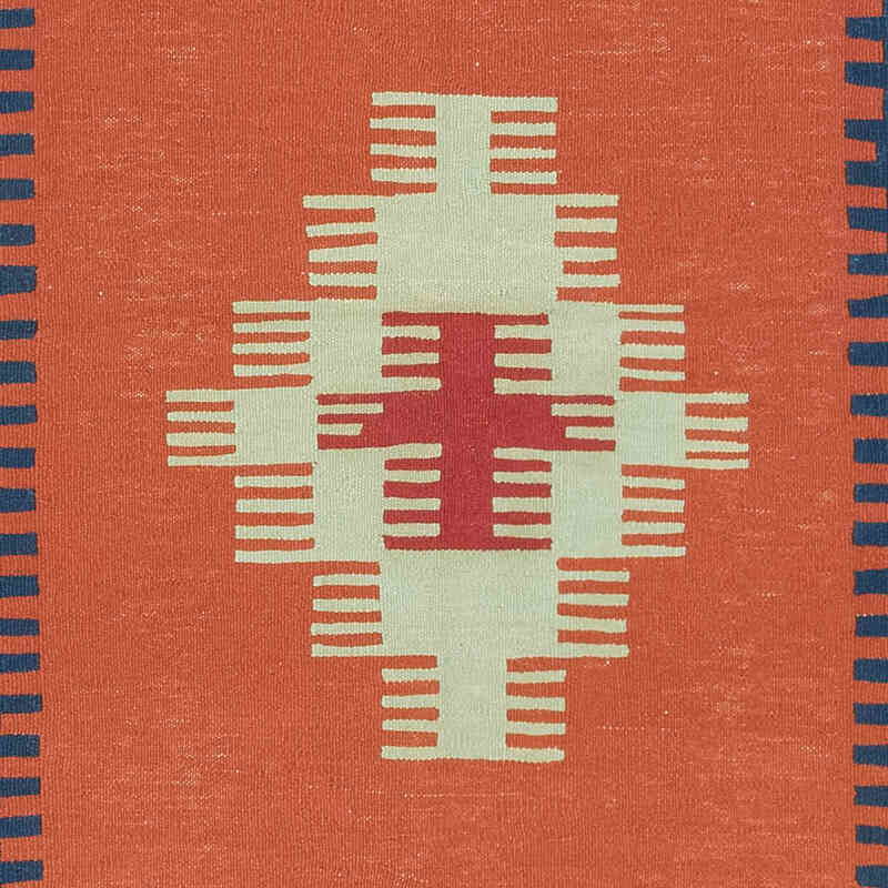 New Handwoven Turkish Kilim Rug - 3' 8" x 5' 7" (44" x 67") - K0082009