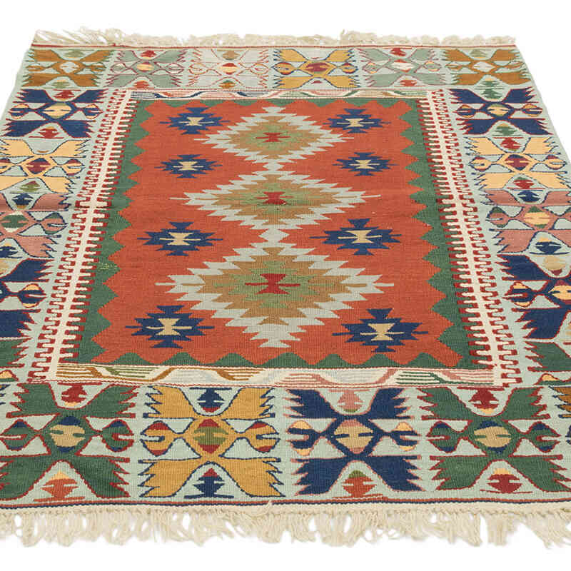 Nueva Alfombra Turca Kilim - 122 cm x 165 cm - K0082011