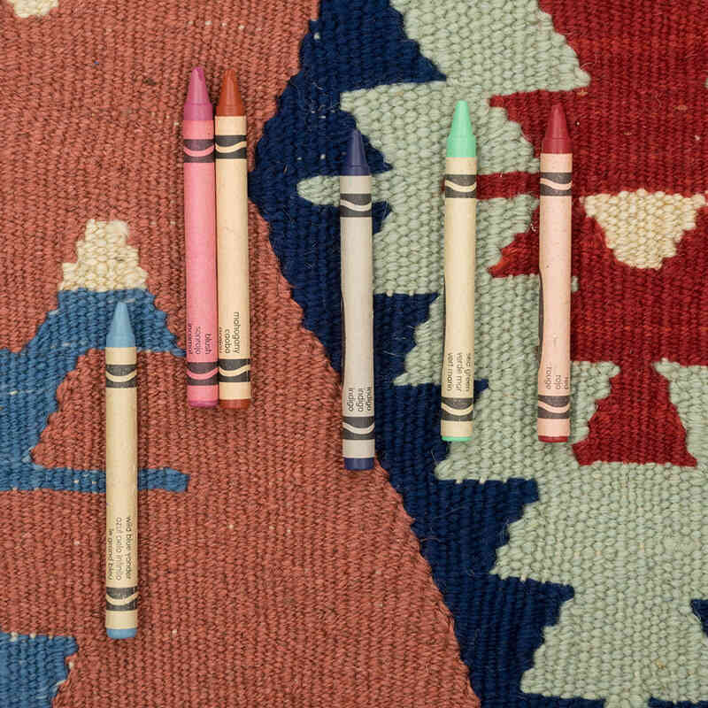 New Handwoven Turkish Kilim Rug - 121 cm x 170 cm - K0082013