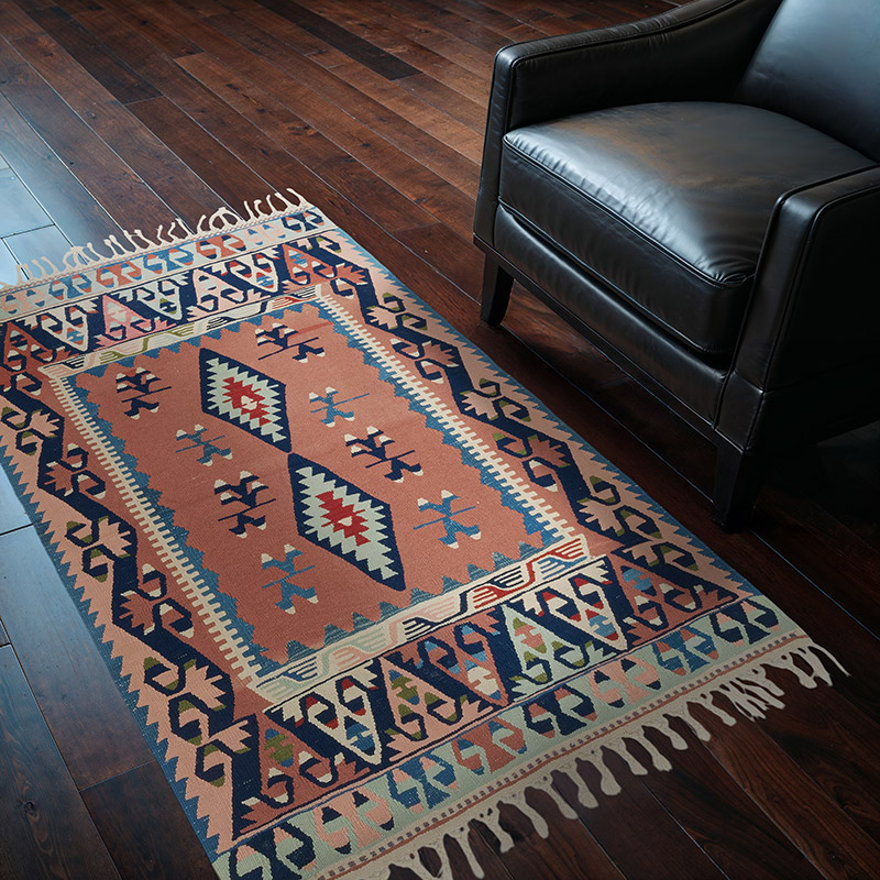 New Handwoven Turkish Kilim Rug - 4'  x 5' 7" (48" x 67") - K0082013