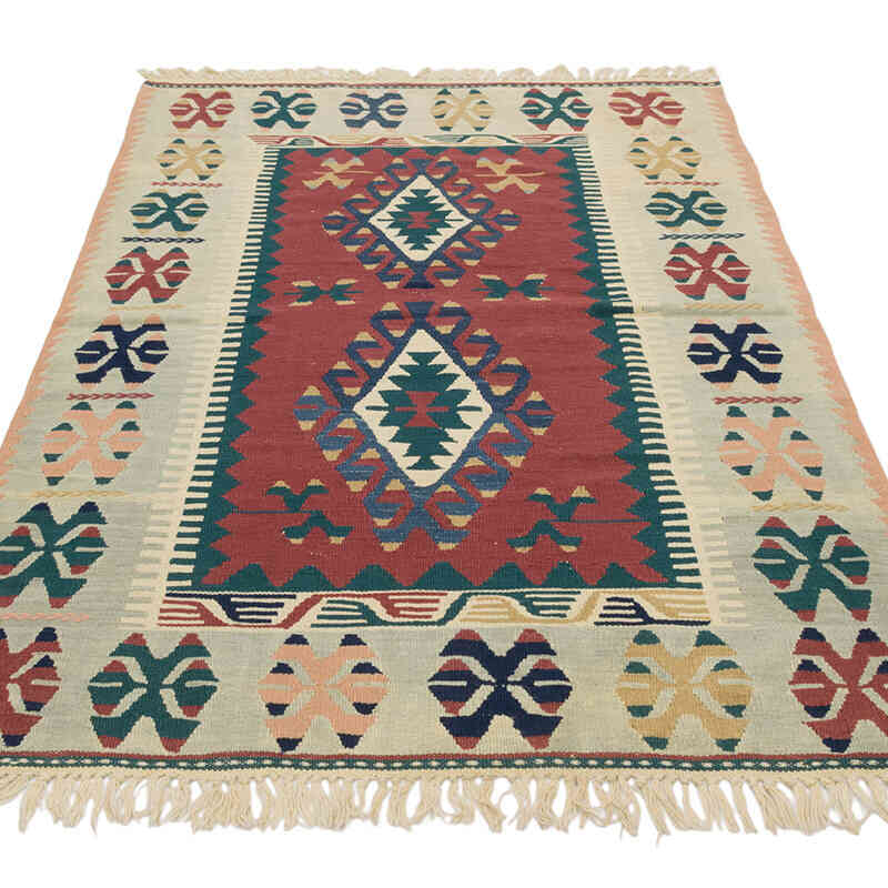 Yeni Kök Boya El Dokuma Kilim - 118 cm x 178 cm - K0082014