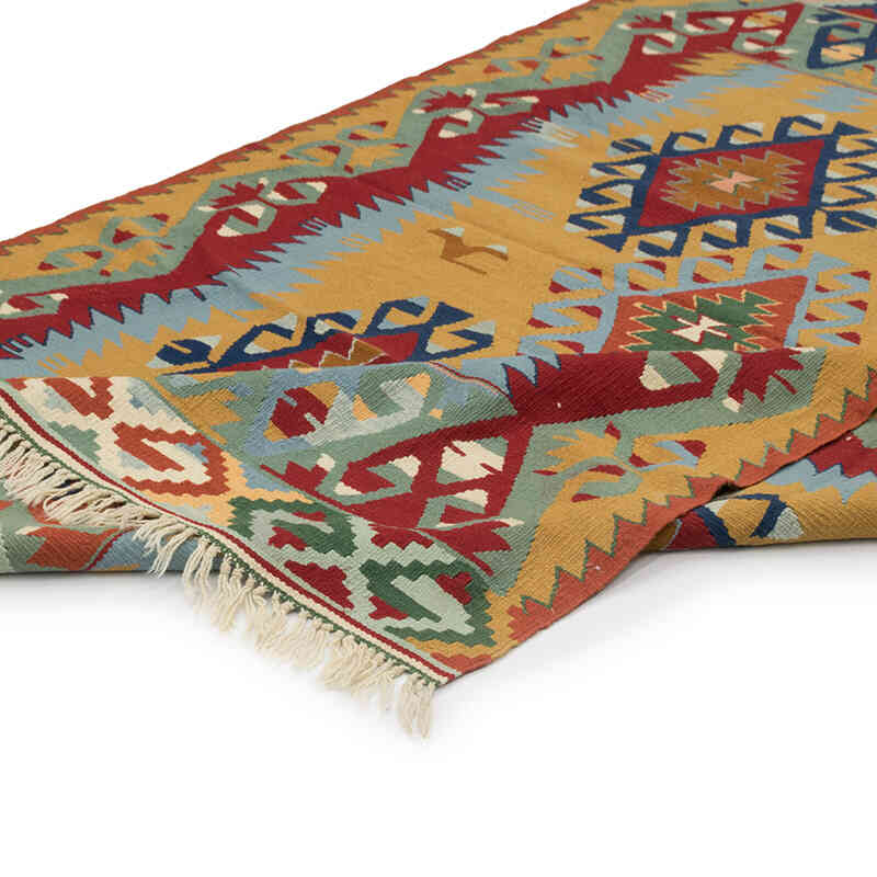 New Handwoven Turkish Kilim Rug - 4' 8" x 6' 9" (56" x 81") - K0082015