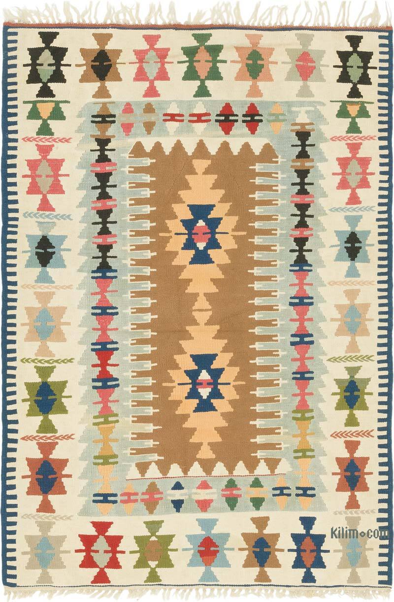 New Handwoven Turkish Kilim Rug - 3' 11" x 5' 8" (47" x 68") - K0082018
