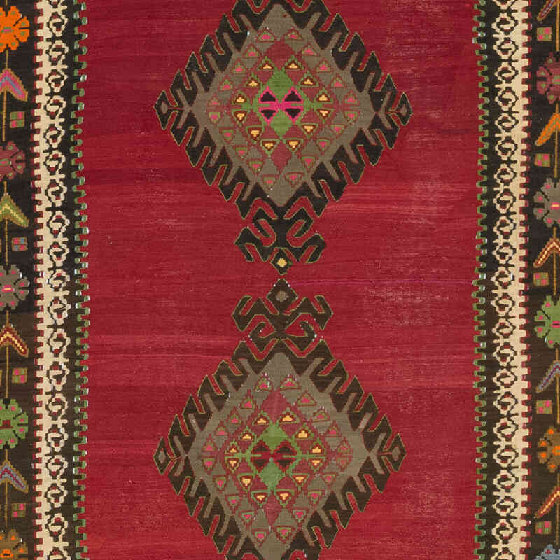 Vintage Sivas Kilim Rug - 5' 10" x 13' 10" (70" x 166") - K0082025