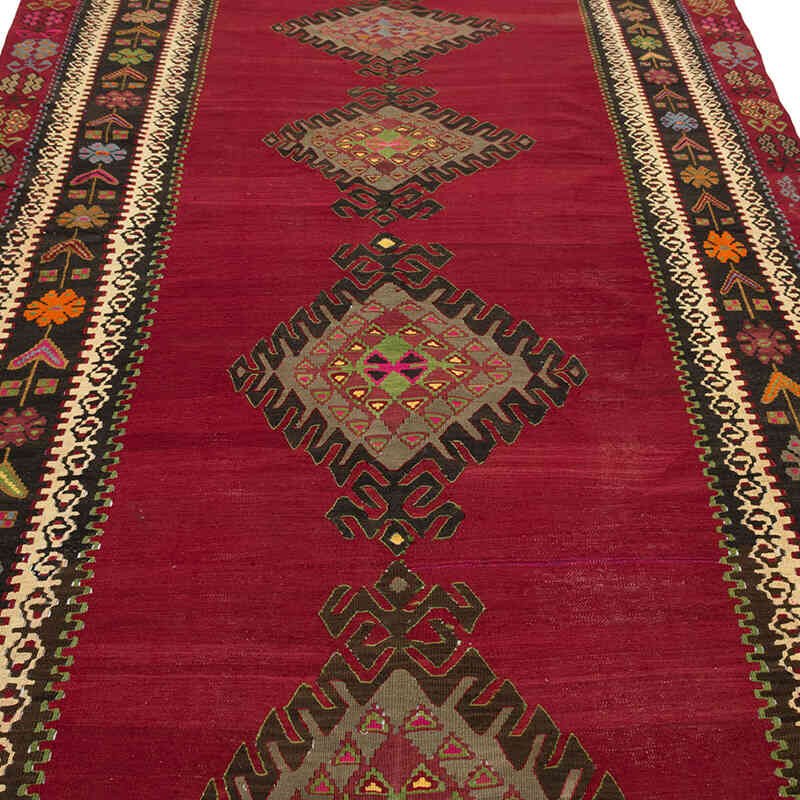 Vintage Sivas Kilim Rug - 5' 10" x 13' 10" (70" x 166") - K0082025
