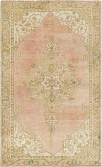 Vintage Turkish Hand-Knotted Rug - 4' 4" x 6' 11" (52" x 83")