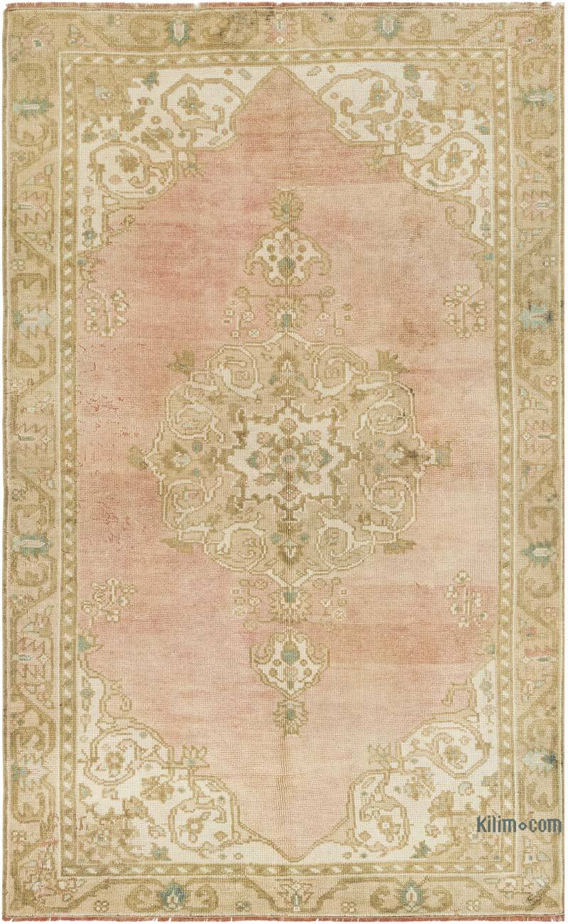 Vintage Turkish Hand-Knotted Rug - 4' 4" x 6' 11" (52" x 83") - K0082026