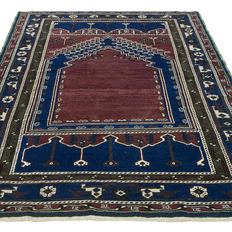 Vintage Turkish Hand-Knotted Rug - 4' 4" x 6' 6" (52" x 78") - K0082028