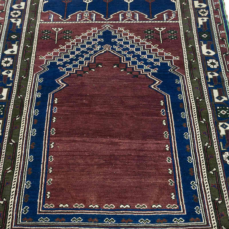 Vintage Turkish Hand-Knotted Rug - 4' 4" x 6' 6" (52" x 78") - K0082028