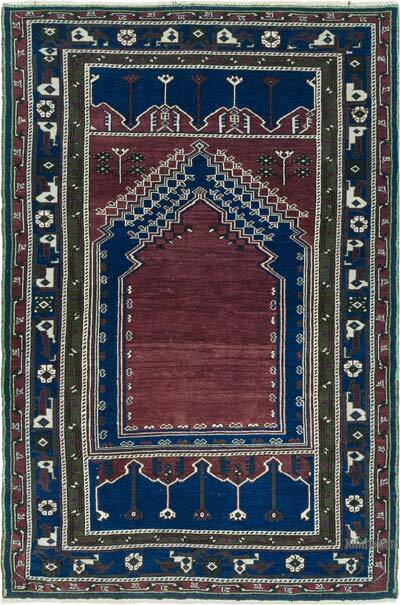 El Dokuma Vintage Halı - 131 cm x 197 cm