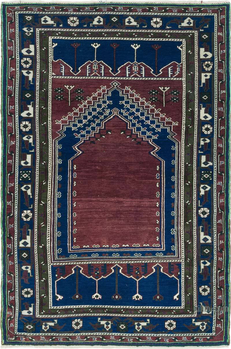 Vintage Turkish Hand-Knotted Rug - 4' 4" x 6' 6" (52" x 78") - K0082028