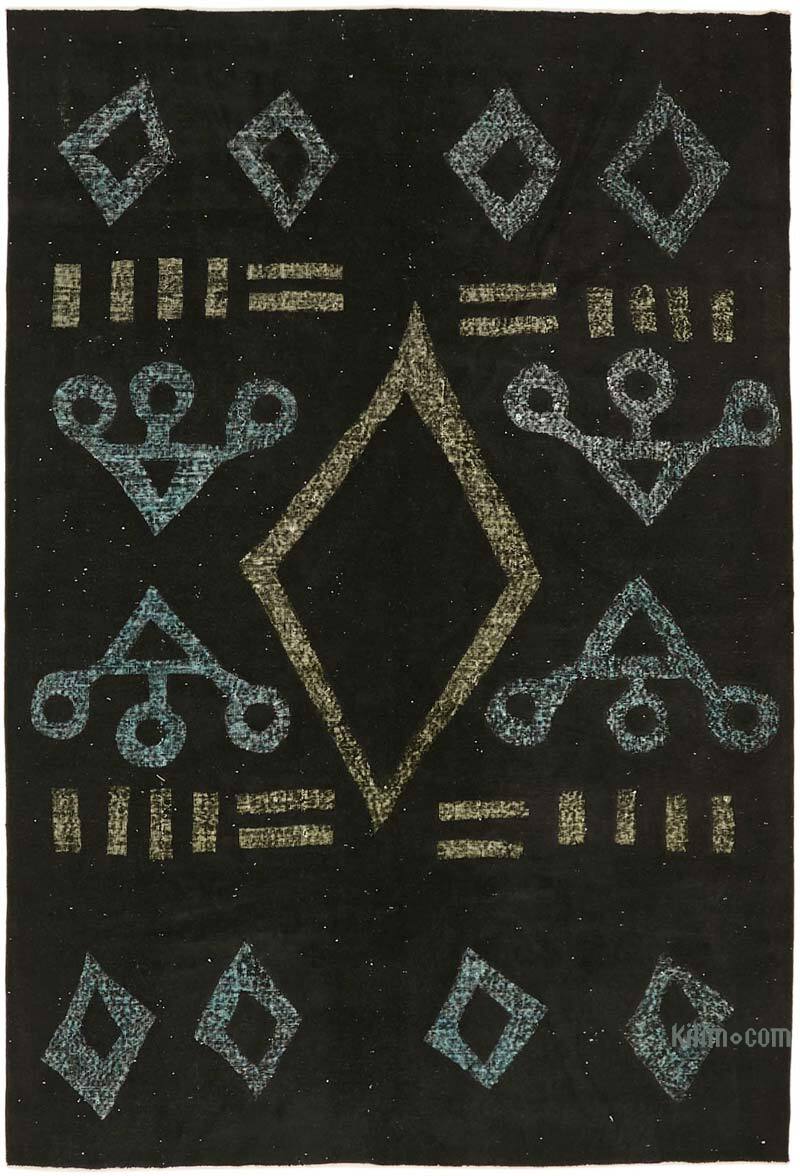 Hand Carved Over-Dyed Rug - 7' 9" x 11' 6" (93" x 138") - K0082091