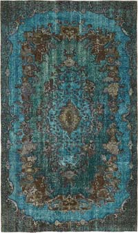 El Oyması Boyalı Halı - 157 cm x 267 cm