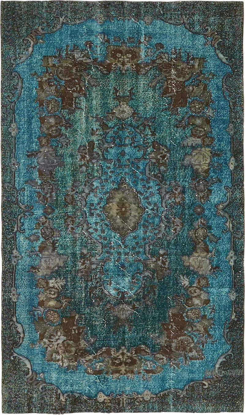 Alfombra Tallada a Mano Sobre Teñida - 157 cm x 267 cm - K0082094