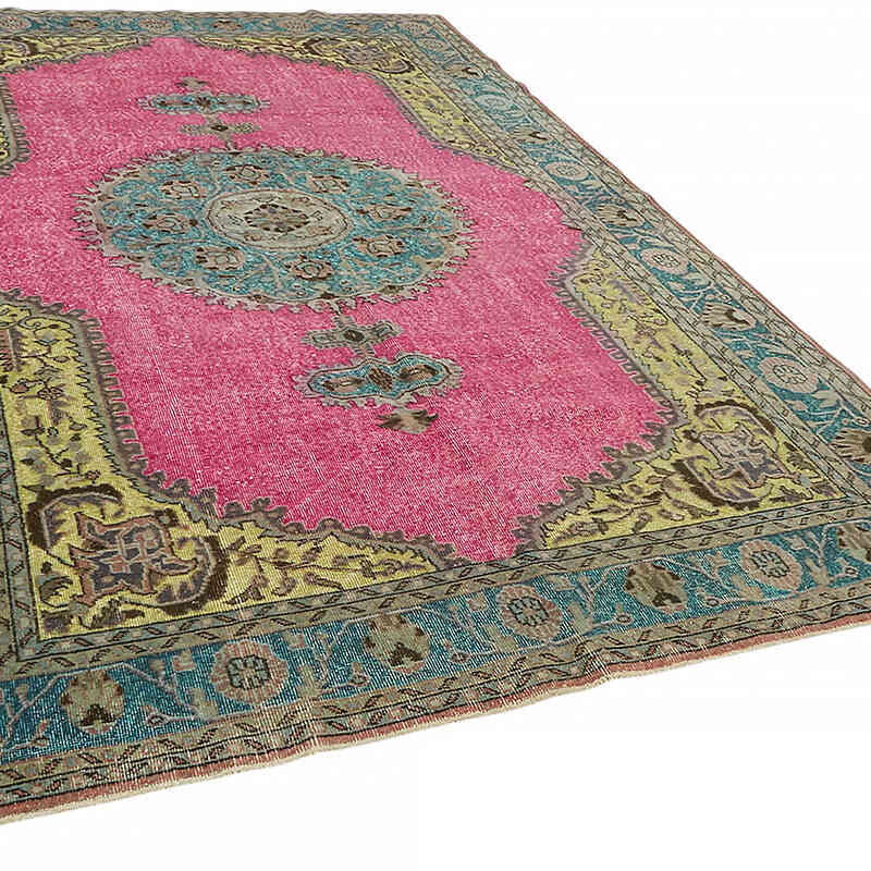 Alfombra Tallada a Mano Sobre Teñida - 218 cm x 340 cm - K0082098